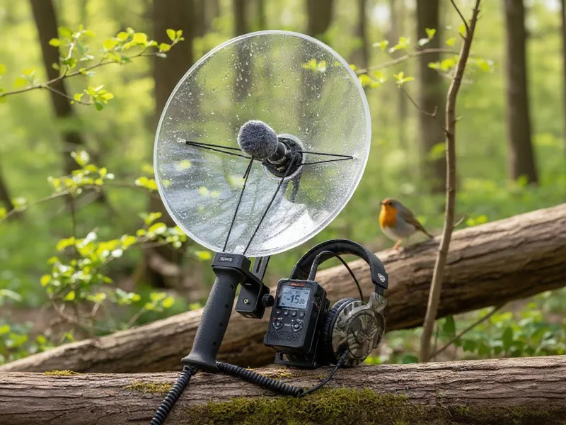 parabolic microphone for birding
