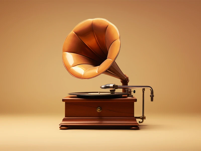 vintage bluetooth gramophone speaker