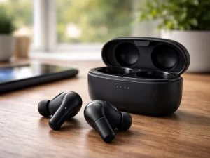 techio black earbuds