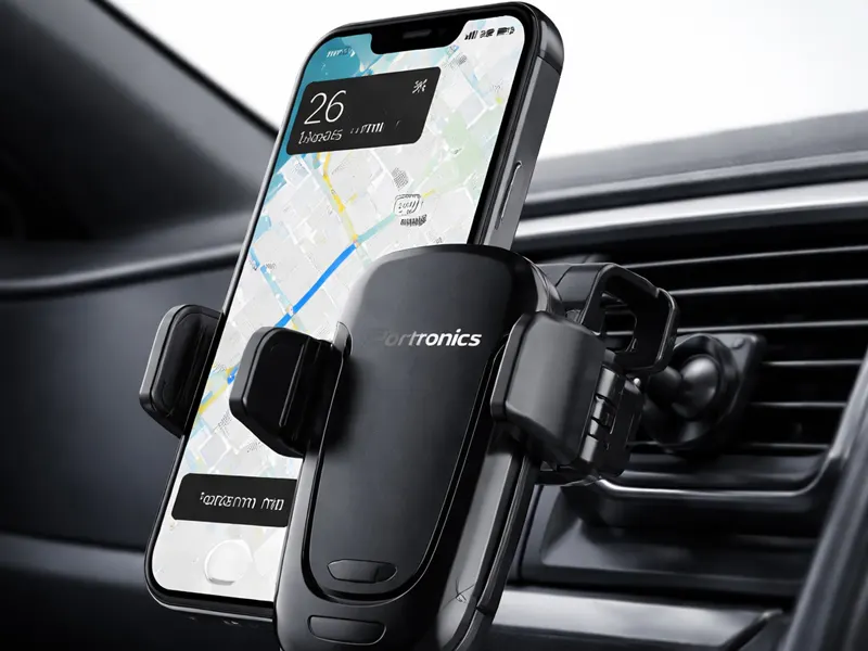 portronics clamp m4 car phone holder stand
