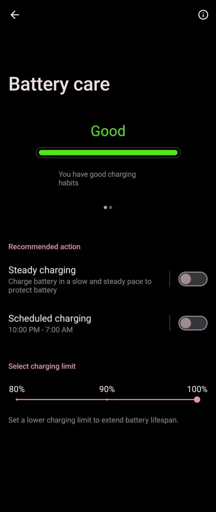 Battery and Charging Features