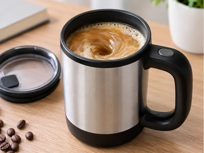 automatic magnetic stirring mug